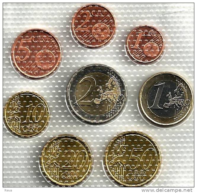 GERMANY SET OF 3 EURO 1 ,2 & 5 CENTS COINS MOTIF FRONT STANDARD BACK 2002 UNC  READ DESCRIPTION CAREFULLY !!! - Collections