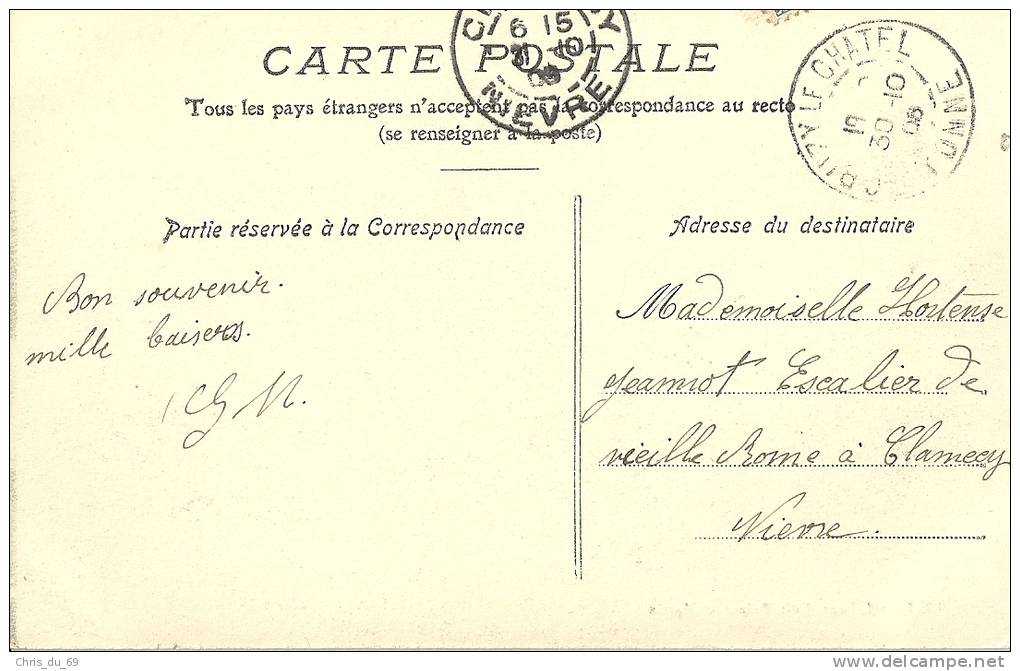 Cruzy Le Chatel Les Larris 1906 Scan Recto Verso - Cruzy Le Chatel