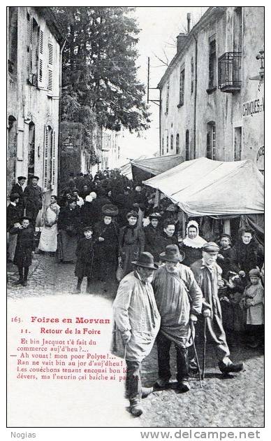 LE RETOUR DE LA FOIRE DANS LE MORVAN - SUPERBE CARTE TRES TRES ANIMEE -  TOP !!! - Kermissen