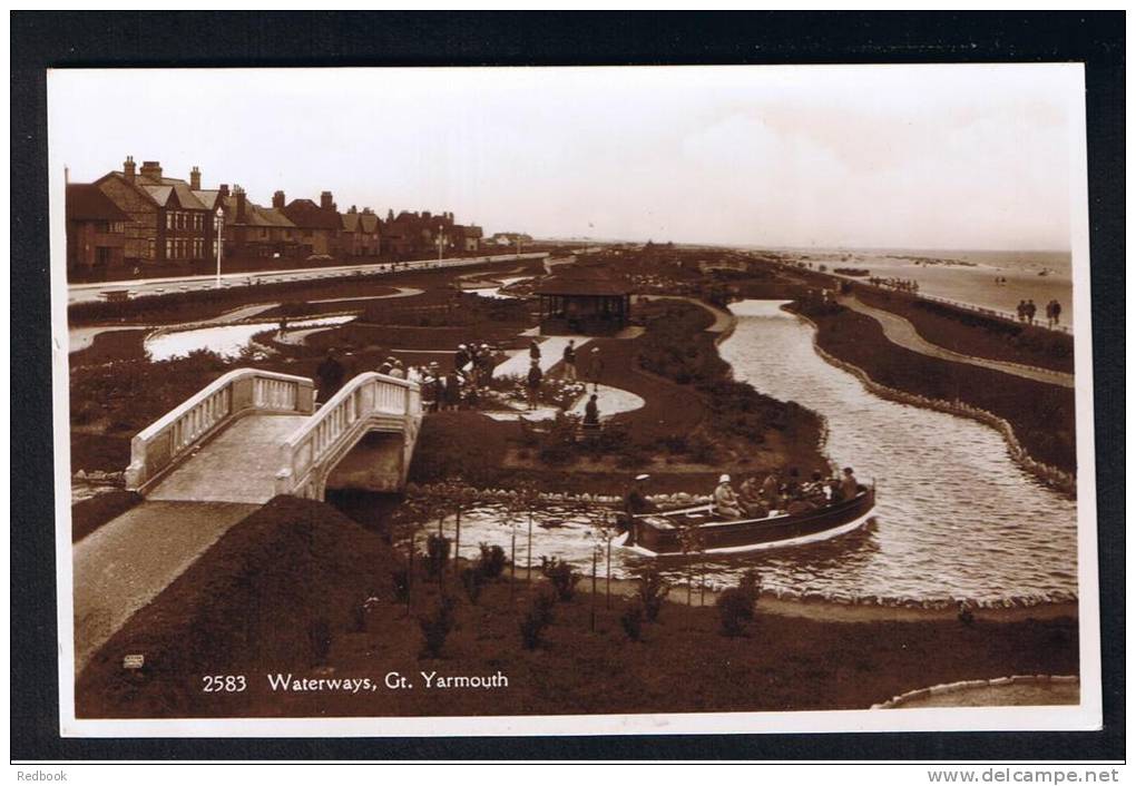 RB 874 - 1933 Real Photo Postcard - Waterways Bridge Great Yarmouth Norfolk - Great Yarmouth