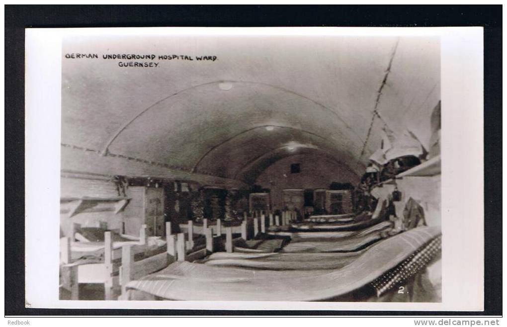 RB 874 - Real Photo Postcard - German Underground Hospital Ward - Guernsey Channel Islands - Guernsey