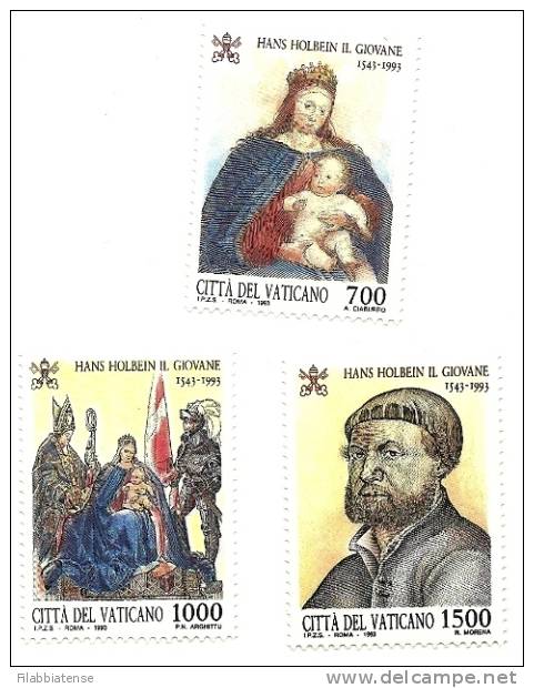 1993 - Vaticano 975/77 Hans Holbein Il Giovane   ++++++ - Quadri