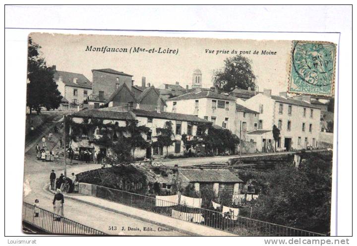 49 - Montfaucon -  Vue Prise Du Pont De Moine - Montfaucon