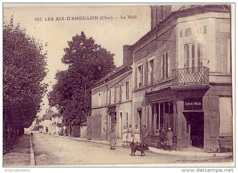 Les Aix-d'Angillon     Le  Mail - Les Aix-d'Angillon