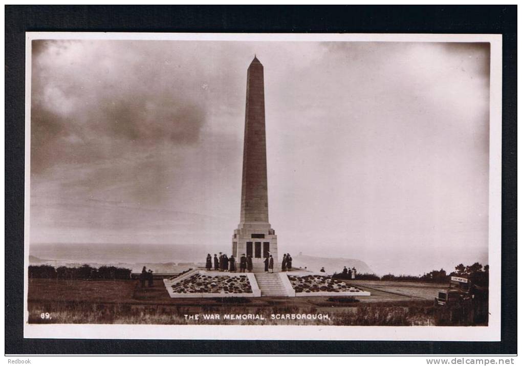 RB 875 - Real Photo Postcard - The War Memorial Scarborough Yorkshire - Scarborough