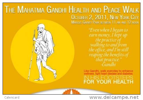 Postal Stationery Stamped C-d26-21- Mahatma Gandhi - Mahatma Gandhi