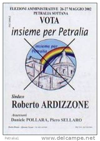 Varie 35 Fac Simile Elezioni Comunali 2002 Petralia Sottana - Materiale E Accessori