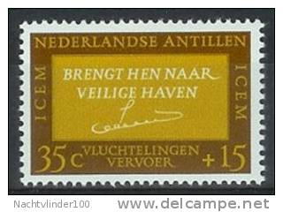 Mtx0369 VLUCHTELINGEN ZEGEL REFUGEE STAMP ICEM NEDERLANDSE ANTILLEN 1966 PF/MNH  VANAF1EURO - Refugiados