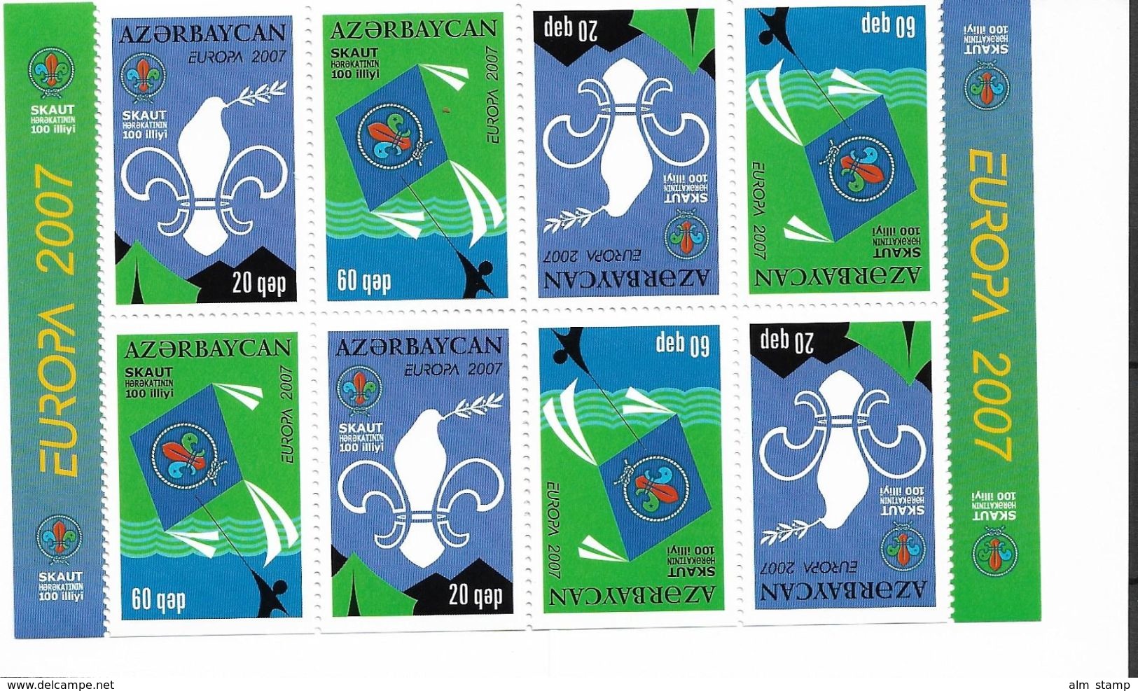 2007 Aserbeidschan  Azerbeidjan Booklet  Sheet   **MNH Europa : Pfadfinder - 2007