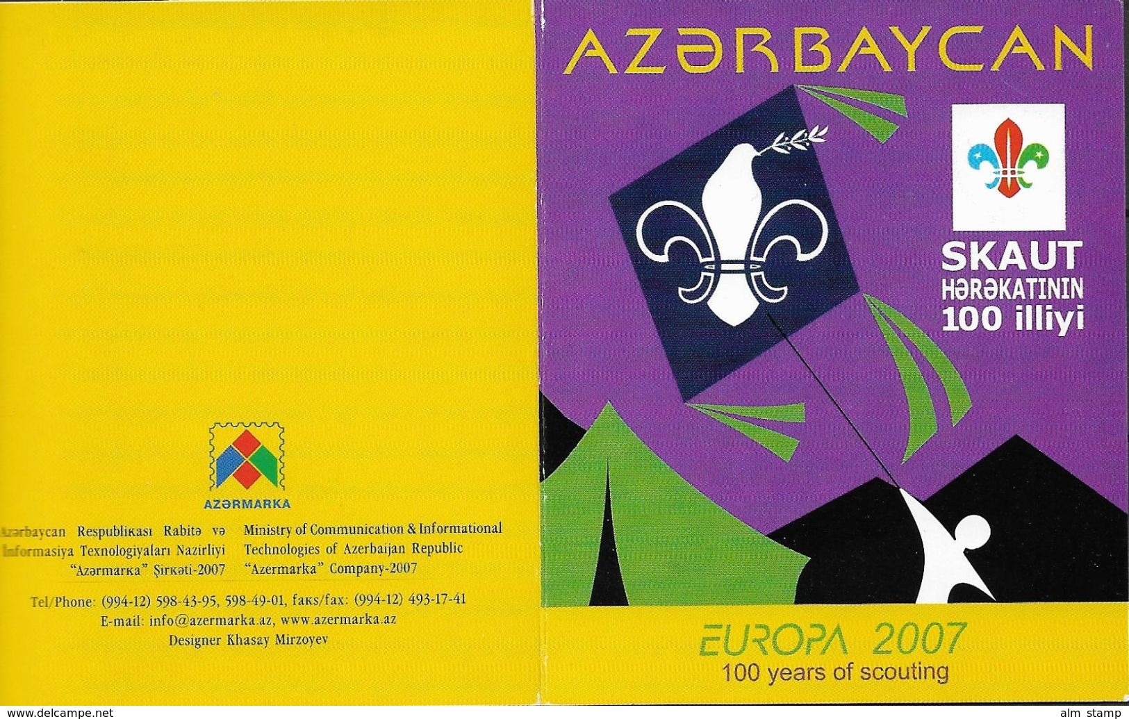 2007 Aserbeidschan  Azerbeidjan Booklet  Sheet   **MNH Europa : Pfadfinder - 2007