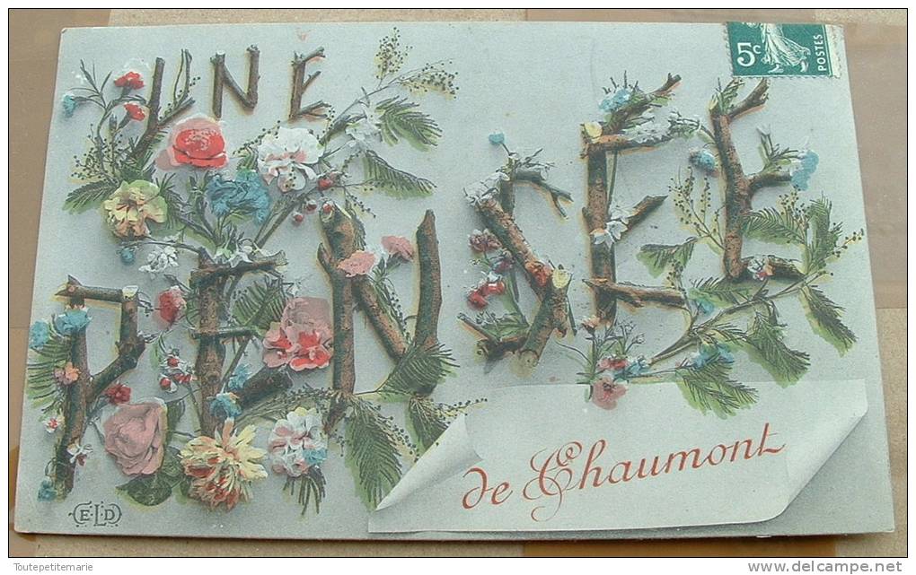 Une Pensée De Chaumont  - Carte Fantaisie - Chaumont