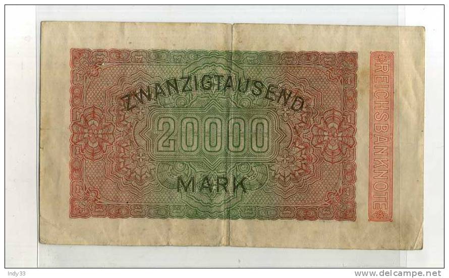 - ALLEMAGNE . 20000 M. 1923 - 20.000 Mark