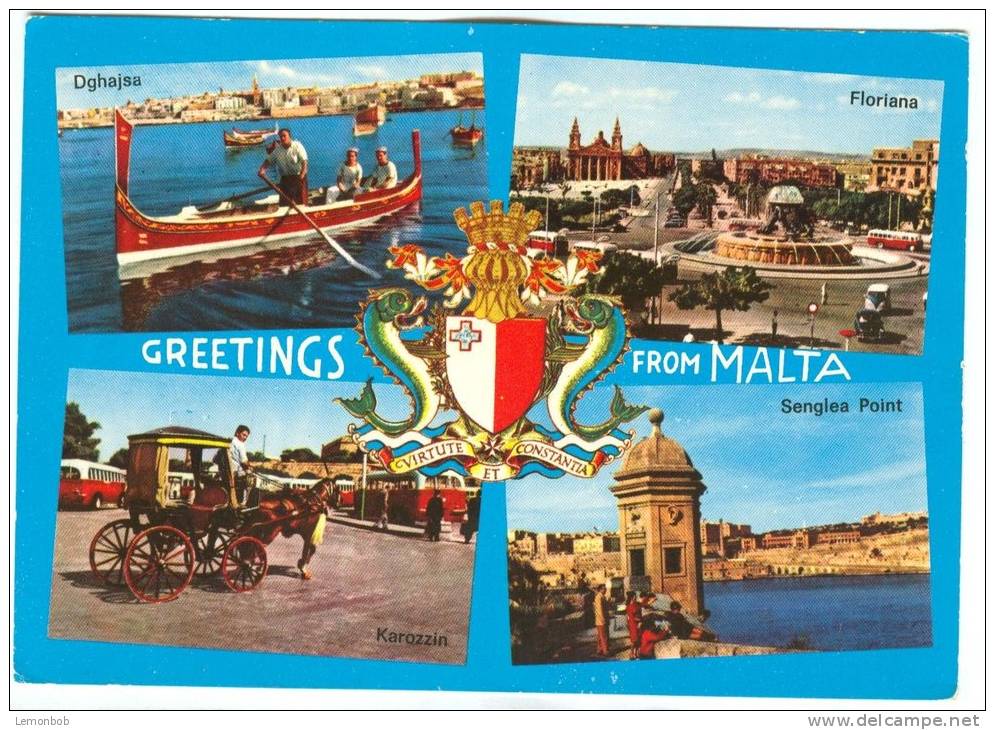 Greetings From Malta, Unused Postcard [10381] - Malta