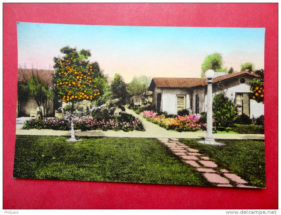 > AZ - Arizona > Chandler ----Bungalow  Court  The San Marcos  Hand Colored    ==  = ===    =ref 575 - Chandler