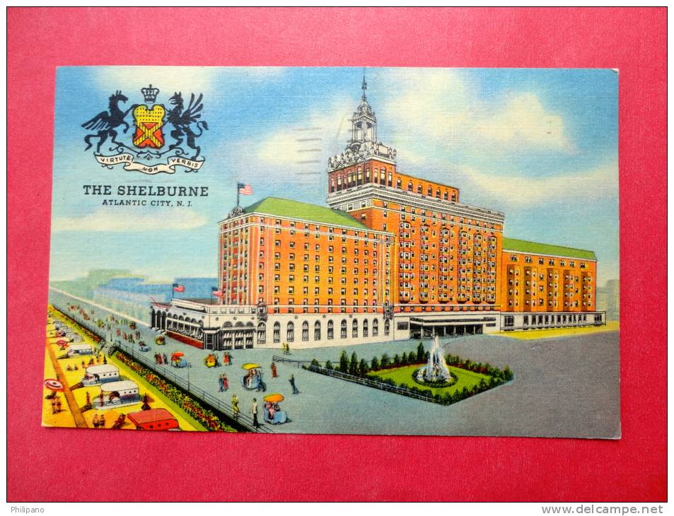 - New Jersey > Atlantic City  The Shelburne-- Linen 1955 Cancel =  = ===    =ref 575 - Atlantic City