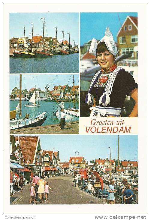 Cp, Pays-Bas, Volendam, Multi-Vues - Volendam