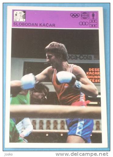 SLOBODAN KACAR - Yugoslavia Vintage Card Svijet Sporta * Boxing Boxe Boxeo Boxen Pugilato Boksen - Pugilato