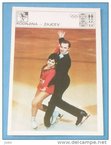 IRINA RODNINA & ALEXANDER ZAITSEV Russia - Figure Skating (Yugoslav Card Svijet Sporta) Patinage Artistique Eiskunstlauf - Patinage Artistique