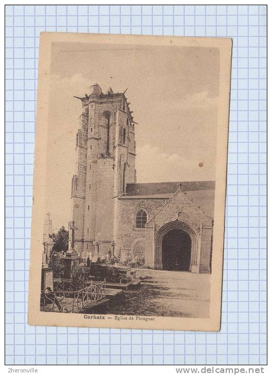 CPA - CARHAIX - Eglise De Plouguer - 1941 - Carhaix-Plouguer