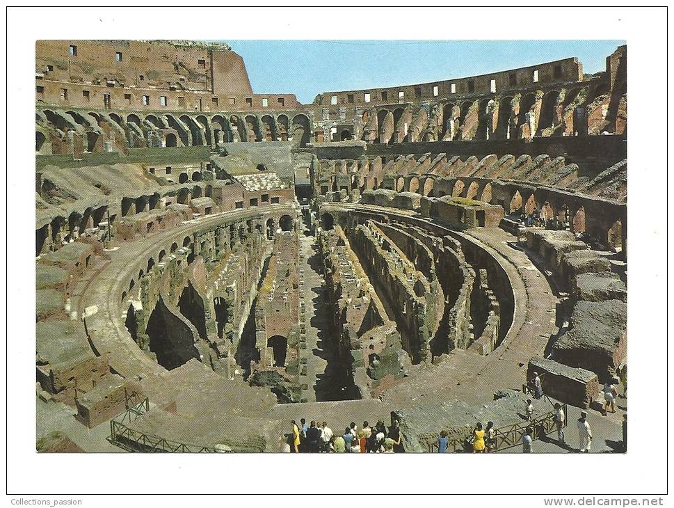 Cp, Italie, Rome, Intérieur Colosseo - Coliseo