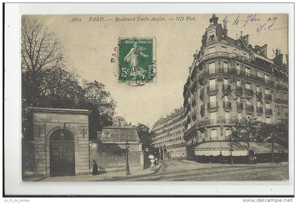 PARIS 16 , BOULEVARD EMILE-AUGIER - Arrondissement: 16