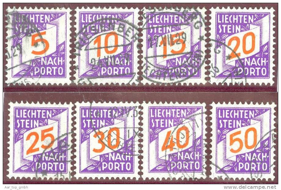 Liechtenstein Nachgebühr Porto 1928 Satz Zu#NP12-20 Gestempelt - Postage Due