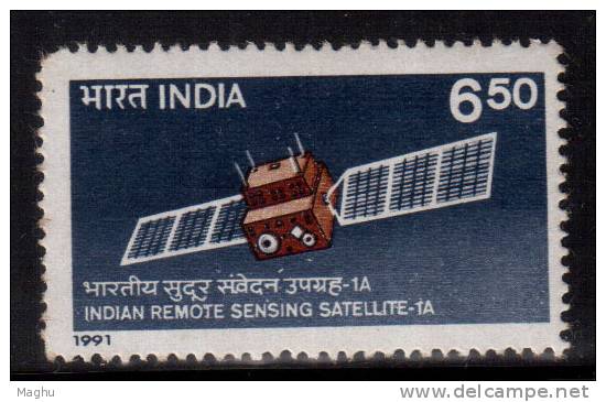 India MNH 1991, Indian Remote Sensing Setellite 1A, Space, For Telecom, ISRO - Neufs