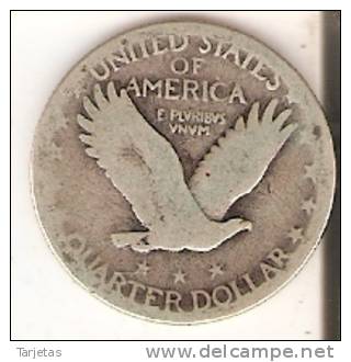 MONEDA  DE PLATA DE ESTADOS UNIDOS DE 1 QUARTER DEL AÑO 1926  (COIN) SILVER-ARGENT - 1916-1930: Standing Liberty