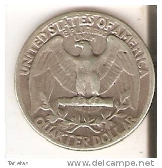 MONEDA  DE PLATA DE ESTADOS UNIDOS DE 1 QUARTER DEL AÑO 1941 FILADELFIA  (COIN) SILVER-ARGENT - 1932-1998: Washington