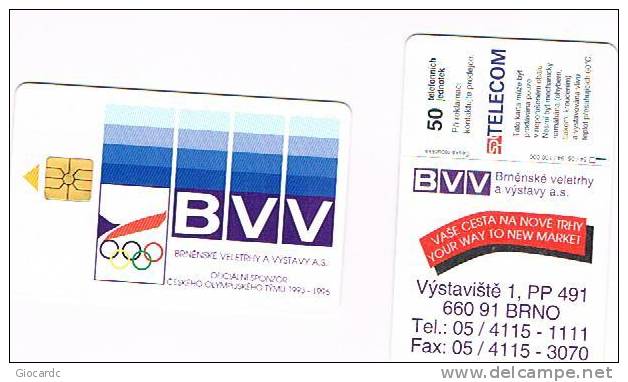 REPUBBLICA CECA (CZECH REPUBLIC) - SPT TELECOM CHIP - 1994 BVV    N.54 / 05.94 - USED - RIF. 3257 - Olympic Games