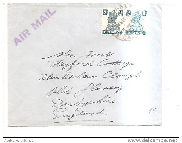 62147)lettera Indiana Aerea  Con 2 Valori + Annullo - Airmail
