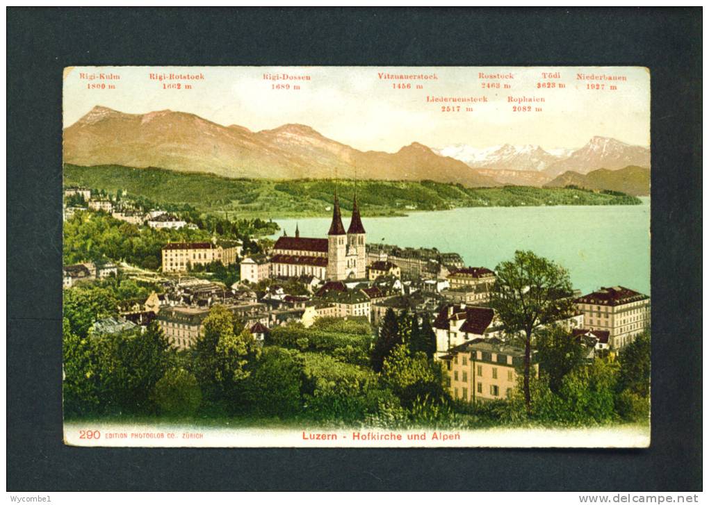 SWITZERLAND  -  1907  Lucerne  Used Postcard As Scans - Lucerne