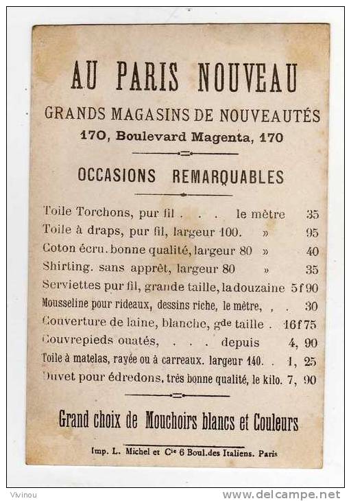 Chromo L Michel Dorée Au Paris Nouveau Le Marché Aux Oiseaux Marchand Métier Cage Volière Cliente élégante Ombrelle - Otros & Sin Clasificación