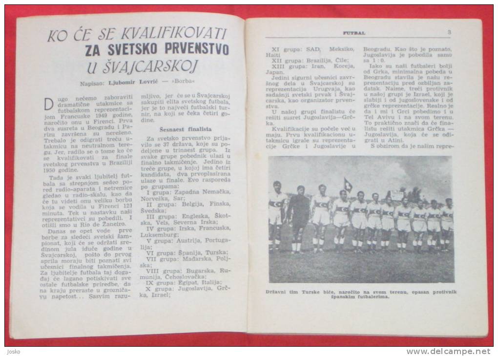 TOUR DE FRANCE 1953. ( Yugoslav Vintage Magazine ) Cycling Cyclisme Football Rowing Aviron Tennis Synchronized Swimming - Cycling