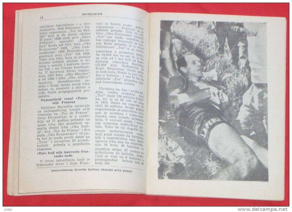 TOUR DE FRANCE 1953. ( Yugoslav vintage magazine ) cycling cyclisme football rowing aviron tennis synchronized swimming