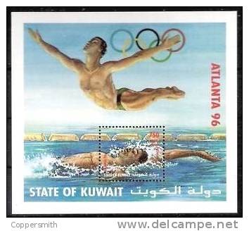 (014) Kuwait  Sport / Olympics / JO 1996 Sheet / Bf / Bloc  ** / Mnh  Michel BL 4  Rare / Scarce !! - Koeweit