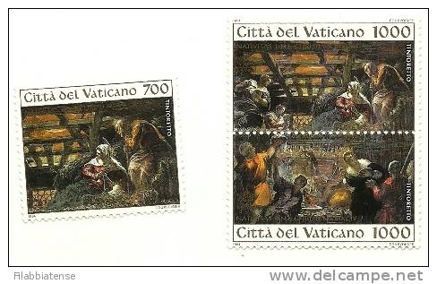 1994 - Vaticano 1002/04 Quadro Del Tintoretto   +++++++ - Schilderijen