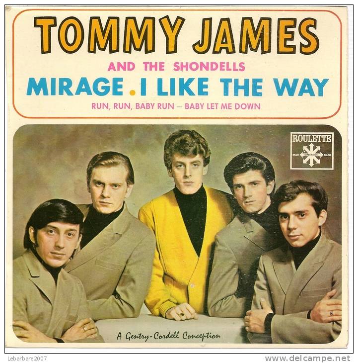 45 Tours EP -  TOMMY JAMES AND THE SONDELLS  -  ROULETTE 65051  -   " MIRAGE" +  3  ( Avec Languette ) - Andere - Engelstalig