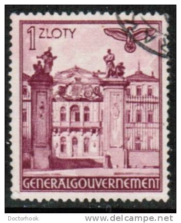 POLAND---General Government   Scott #  N 71  VF USED - Gouvernement Général