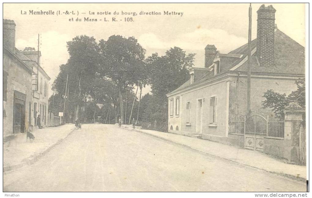 La Membrolle - La Sortie Du Bourg, Direction Mettray Et Du Mans ( Voir Scan )rare - Autres & Non Classés