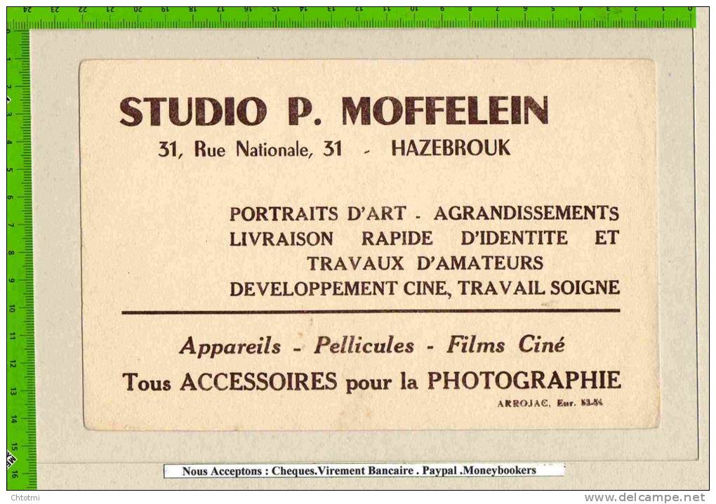 BUVARD  Studio MOFFELEIN  HAZEBROUK - Cinéma & Théatre