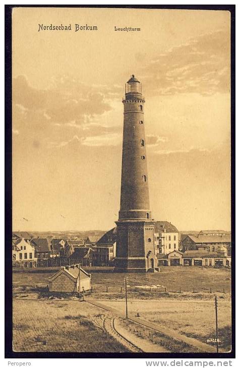 BORKUM    Leuchtturm          Old Postcard - Borkum