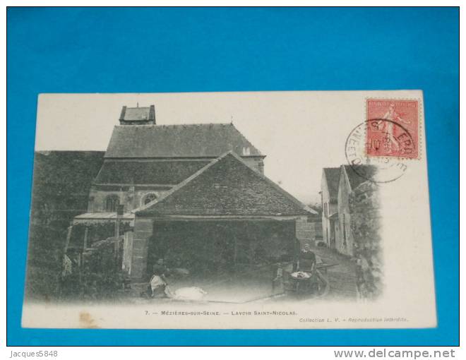 78) Mézières-sur-seine - N° 7 - Lavoir Saint-nicolas  - Année 1906 - EDIT - L.V - Autres & Non Classés