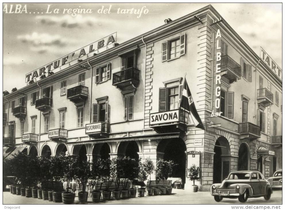 ALBA CUNEO PIAZZA SAVONA HOTEL MORRA    NON    VIAGGIATA  COME DA FOTO - Alberghi & Ristoranti