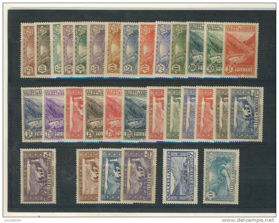 ANDORRE    --- N°    61   /   92 - Unused Stamps