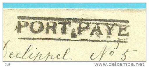 Brief Met Cirkelstempel LUTTRE Met Stempel PORT PAYE (noodstempel) - Foruna (1919)