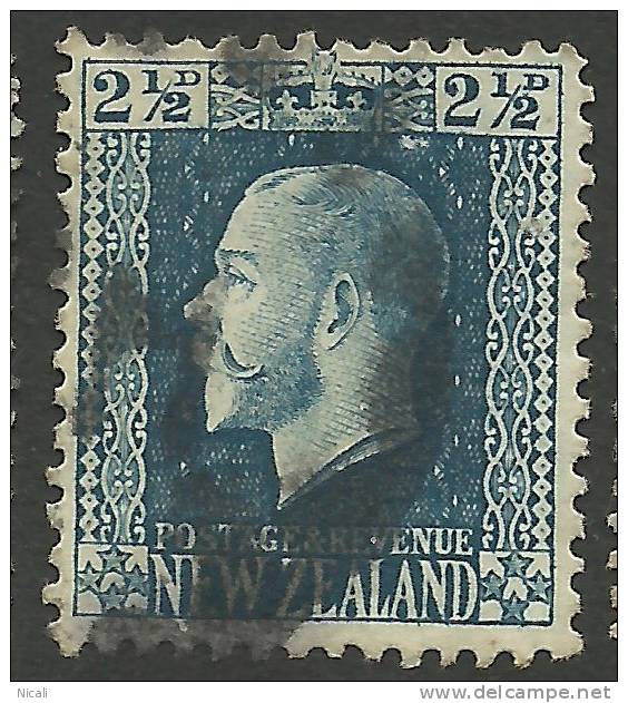 NZ 1915 2 1/2d Blue KGV SG 419 U XE455 - Other & Unclassified