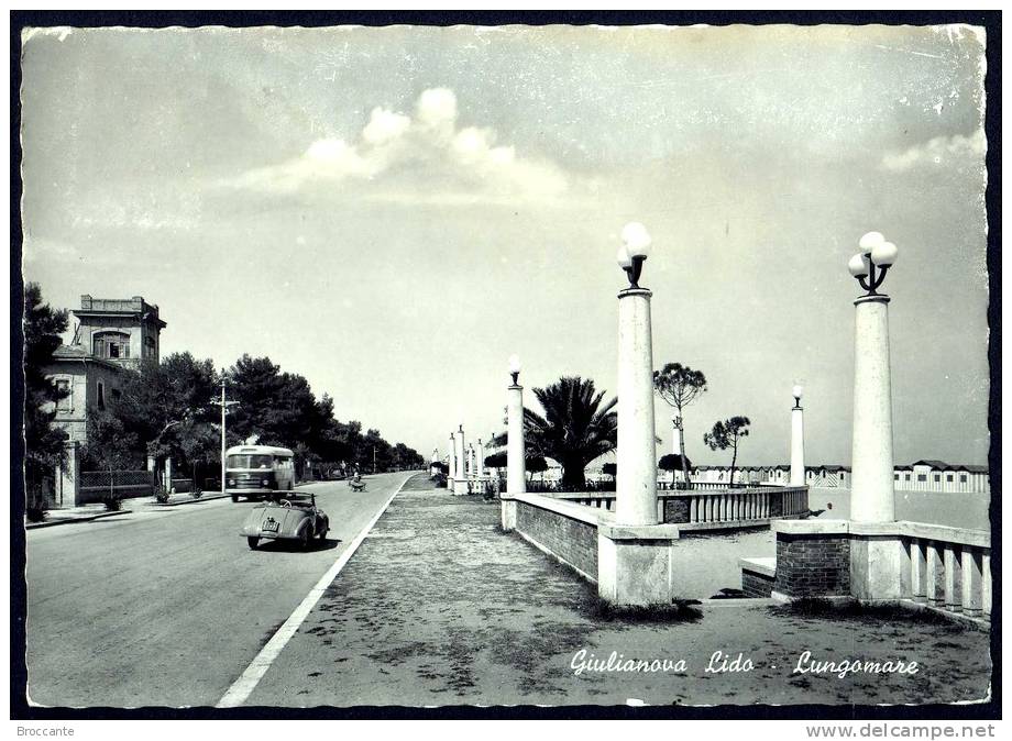GIULIANOVA LIDO ( Teramo ) LUNGOMARE - Viaggiata 1955 - Autres & Non Classés