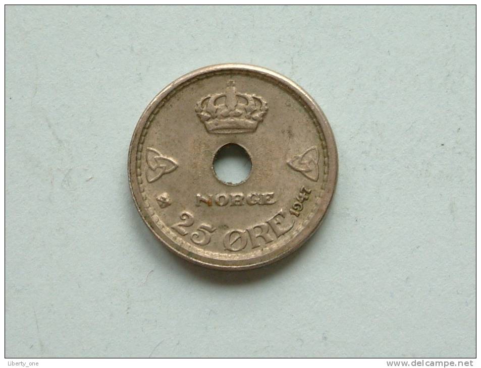 1947 - 25 ORE / KM 384 ( For Grade , Please See Photo ) ! - Norvège