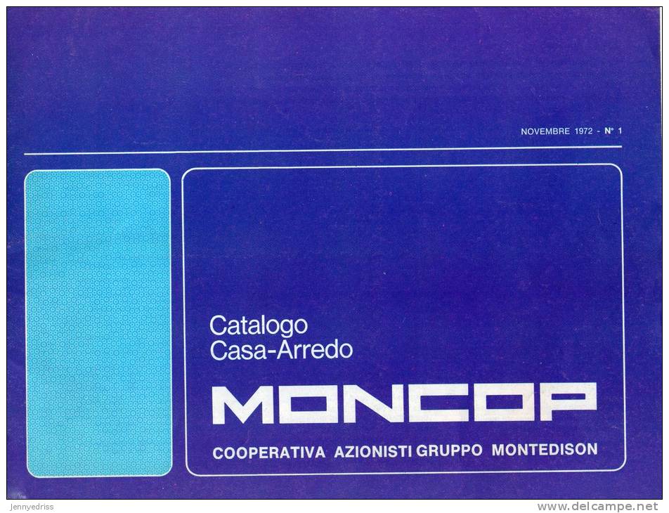 Catalogo Casa Arredamento  MONCOP , Gruppo  Montedison , Anni 70 - Advertising